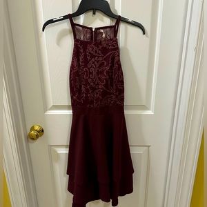 Maroon Homecoming Dress - Medium
